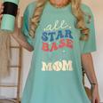 All Star Baseball Mom Women's Comfort Colors T-Shirt Violet