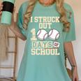 I Struck Out 100 Days Of School Baseball Fan Students Batter Premium Tri-Blend Women's Comfort Colors T-Shirt Violet I Struck Out 100 Days Of School Baseball Fan Students Batter Premium Tri-Blend Women's Comfort Colors T-Shirt Violet