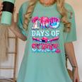 Survived 100 Days Of School Baseball Ice Cream Drip Boy Kids Women's Comfort Colors T-Shirt Violet