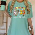 I Survived 6733 Days Of 1st Grade Baseball Football 100 Day Women's Comfort Colors T-Shirt Violet