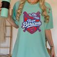 Team Boricua Puerto Rico Baseball Coqui Frog Pava Hat Fan Women's Comfort Colors T-Shirt Violet Team Boricua Puerto Rico Baseball Coqui Frog Pava Hat Fan Women's Comfort Colors T-Shirt Violet