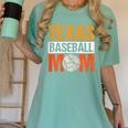 Texas Baseball Mom Design Baseball Player And Baseball Women's Comfort Colors T-Shirt Violet Texas Baseball Mom Design Baseball Player And Baseball Women's Comfort Colors T-Shirt Violet