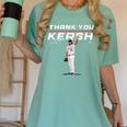 Thank You Kersh Clayton Kershaw Los Angeles Baseball MLBPA Women's Comfort Colors T-Shirt Violet Thank You Kersh Clayton Kershaw Los Angeles Baseball MLBPA Women's Comfort Colors T-Shirt Violet
