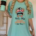 That's My Granddaughter Out There Baseball Mom Mother's Day Women's Comfort Colors T-Shirt Violet
