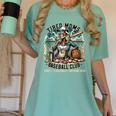 Tired Mom's Baseball Club Surviving On Snacks And Home Runs Women's Comfort Colors T-Shirt Violet Tired Mom's Baseball Club Surviving On Snacks And Home Runs Women's Comfort Colors T-Shirt Violet