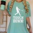 Touchdown Baseball Football Sports Women's Comfort Colors T-Shirt Violet Touchdown Baseball Football Sports Women's Comfort Colors T-Shirt Violet