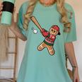 Ugly Christmas Sweater Gingerbread Baseball Toddler Kids Women's Comfort Colors T-Shirt Violet Ugly Christmas Sweater Gingerbread Baseball Toddler Kids Women's Comfort Colors T-Shirt Violet