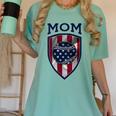 USA Mum Mother's Day Baseball Mom Women's Comfort Colors T-Shirt Violet