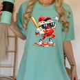 Valentines Day Heart Baseball Drip Ice Cream Boys Kids Men Women's Comfort Colors T-Shirt Violet