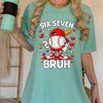 Valentines Day Six Seven Bruh 6 7 Meme Baseball Drip Boys Women's Comfort Colors T-Shirt Violet Valentines Day Six Seven Bruh 6 7 Meme Baseball Drip Boys Women's Comfort Colors T-Shirt Violet