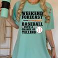 Weekend Forecast Baseball Baseball Mom Women's Comfort Colors T-Shirt Violet Weekend Forecast Baseball Baseball Mom Women's Comfort Colors T-Shirt Violet