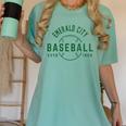 Wizard Of Oz Emerald City Baseball Costume Halloween Women's Comfort Colors T-Shirt Violet