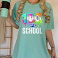 Women's 100 Days Of School Dripping Baseball Boys Kids Teacher Women's Comfort Colors T-Shirt Violet Women's 100 Days Of School Dripping Baseball Boys Kids Teacher Women's Comfort Colors T-Shirt Violet