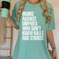 Women's Moms Against Umpires Parents Mom Baseball Sarcastic Women's Comfort Colors T-Shirt Violet Women's Moms Against Umpires Parents Mom Baseball Sarcastic Women's Comfort Colors T-Shirt Violet
