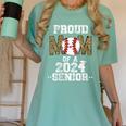 Womens Proud Mom Of a 2024 Senior Class Of 2024 Baseball Mom Women's Comfort Colors T-Shirt Violet Womens Proud Mom Of a 2024 Senior Class Of 2024 Baseball Mom Women's Comfort Colors T-Shirt Violet