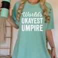 Worlds Okayest Umpire Sarcastic Baseball Game Official Women's Comfort Colors T-Shirt Violet Worlds Okayest Umpire Sarcastic Baseball Game Official Women's Comfort Colors T-Shirt Violet