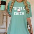 You'Re A Catch Baseball Pun Heart Kids Boys Valentines Women's Comfort Colors T-Shirt Violet You'Re A Catch Baseball Pun Heart Kids Boys Valentines Women's Comfort Colors T-Shirt Violet