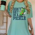Youth Baseball Catcher Humor Don’t Get In A Pickle Women's Comfort Colors T-Shirt Violet