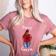 African American Baseball Mom Pisces Queen Zodiac Sign Women's Heather T-Shirt Heather Mauve
