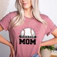 American Flag Patriotic Game Day Baseball Mom Women's Heather T-Shirt Heather Mauve American Flag Patriotic Game Day Baseball Mom Women's Heather T-Shirt Heather Mauve