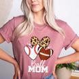 Ball Mom Football Baseball Mom Heart Women's Heather T-Shirt Heather Mauve Ball Mom Football Baseball Mom Heart Women's Heather T-Shirt Heather Mauve