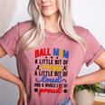Ball Mom Proud Volleyball Baseball Mom Women's Heather T-Shirt Heather Mauve