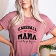 Baseball Mama Lets Go Boys Mother Baseball Mom Women's Heather T-Shirt Heather Mauve Baseball Mama Lets Go Boys Mother Baseball Mom Women's Heather T-Shirt Heather Mauve