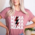 Baseball Mama Baseball Mom Women's Heather T-Shirt Heather Mauve