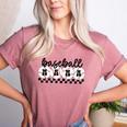 Baseball Mama Retro Groovy Baseball Mom Mother Game Day Women's Heather T-Shirt Heather Mauve Baseball Mama Retro Groovy Baseball Mom Mother Game Day Women's Heather T-Shirt Heather Mauve