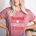 Baseball Mom Since 2008 Women's Heather T-Shirt Heather Mauve Baseball Mom Since 2008 Women's Heather T-Shirt Heather Mauve