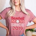Baseball Mom Since 2019 Women's Heather T-Shirt Heather Mauve