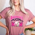 BASEBALL MOM BREAST CANCER RIBBON PINK SPORTS MOM Women's Heather T-Shirt Heather Mauve BASEBALL MOM BREAST CANCER RIBBON PINK SPORTS MOM Women's Heather T-Shirt Heather Mauve