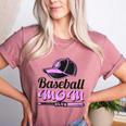Baseball Mom Club Cool Women's Heather T-Shirt Heather Mauve Baseball Mom Club Cool Women's Heather T-Shirt Heather Mauve