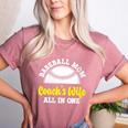 Baseball Mom Coach's Wife All In One Sports Player Coach Women's Heather T-Shirt Heather Mauve Baseball Mom Coach's Wife All In One Sports Player Coach Women's Heather T-Shirt Heather Mauve