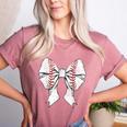 Baseball Mom Coquette Bow Mother's Day Baseball Mom Tees Women's Heather T-Shirt Heather Mauve Baseball Mom Coquette Bow Mother's Day Baseball Mom Tees Women's Heather T-Shirt Heather Mauve