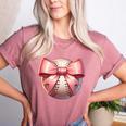 Baseball Mom Coquette Pink Bow Baseball Mom Women's Heather T-Shirt Heather Mauve Baseball Mom Coquette Pink Bow Baseball Mom Women's Heather T-Shirt Heather Mauve
