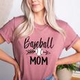 Baseball Mom Cute Arrow Father's Mother's Xmas Day Women's Heather T-Shirt Heather Mauve