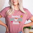 Baseball Mom Cute Retro Look Mothers Will Love Premium Women's Heather T-Shirt Heather Mauve Baseball Mom Cute Retro Look Mothers Will Love Premium Women's Heather T-Shirt Heather Mauve