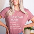 Baseball Mom Definition Sarcastic Sports Women's Heather T-Shirt Heather Mauve Baseball Mom Definition Sarcastic Sports Women's Heather T-Shirt Heather Mauve