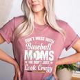 Baseball Mom We Don´t Just Look Crazy Baseball Player Women's Heather T-Shirt Heather Mauve Baseball Mom We Don´t Just Look Crazy Baseball Player Women's Heather T-Shirt Heather Mauve