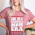 In My Baseball Mom Era Groovy Baseball Mom Team Mother's Day Women's Heather T-Shirt Heather Mauve In My Baseball Mom Era Groovy Baseball Mom Team Mother's Day Women's Heather T-Shirt Heather Mauve