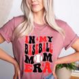 In My Baseball Mom Era Groovy Mom Women's Heather T-Shirt Heather Mauve In My Baseball Mom Era Groovy Mom Women's Heather T-Shirt Heather Mauve