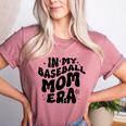 In My Baseball Mom Era Groovy Women's Heather T-Shirt Heather Mauve