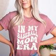 Baseball Mom In My Baseball Mom Era Mama Sports Mom Women's Heather T-Shirt Heather Mauve