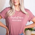 Baseball Mom Fueled By Caffeine Coffee Lover Baseball Team Women's Heather T-Shirt Heather Mauve