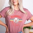 BASEBALL MOM Fun RETRO LOOK Women's Heather T-Shirt Heather Mauve