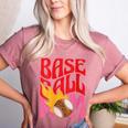 Baseball Mom Game Day Trendy Pink Leopard Mama Women's Heather T-Shirt Heather Mauve Baseball Mom Game Day Trendy Pink Leopard Mama Women's Heather T-Shirt Heather Mauve