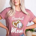 Baseball Mom Grandma Leopard Baseball Lover Fan Women's Heather T-Shirt Heather Mauve Baseball Mom Grandma Leopard Baseball Lover Fan Women's Heather T-Shirt Heather Mauve
