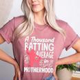 Baseball Mom Heart Ball Graphic Mother's Day Women's Heather T-Shirt Heather Mauve