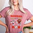 Baseball Mom Heart Baseball Mama Mother's Day Women's Heather T-Shirt Heather Mauve Baseball Mom Heart Baseball Mama Mother's Day Women's Heather T-Shirt Heather Mauve